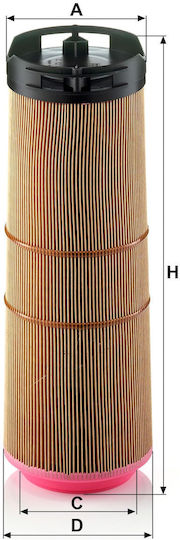 Mann-filter Air Filter Mercedes C T-model S204 C W204 2.1d 2.2d 01.07-08.14 Inner Diameter 80mm Outer Diameter 112mm Height 335mm