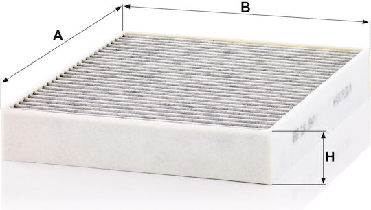 Filtru de Aer Pentru Habitaclu Auto Mann-filter Carbon Activat Înălțime 41.0mm Lățime 219.0mm Lungime 278.0mm Porsche Cayenne VW - Magazin online Touareg