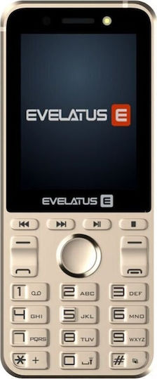 Evelatus Tron Telefon Mobil Dual SIM Cu Butoane Auriu