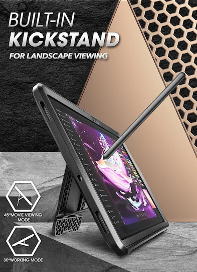 Supcase Unicorn Beetle Pro Flip Cover Μαύρη (Galaxy Tab S10 FE+ Plus 13.1 X620/X626B)