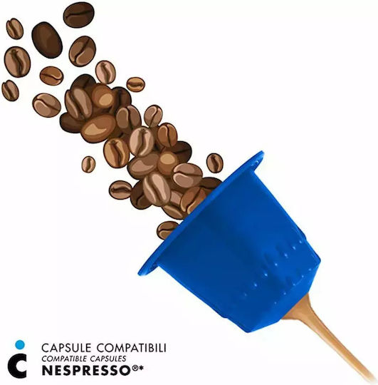 IL Caffe Italiano Kapseln Espresso Haselnuss Entkoffeiniert Kompatibel mit Maschine Nespresso 30Mützen
