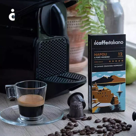 IL Caffe Italiano Capsules Espresso Hazelnut Compatible with Machine Nespresso 30caps,tobolek