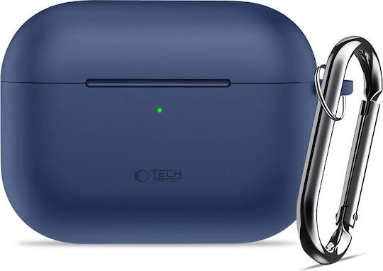 Tech-Protect Silicone Hook Hülle Silikon mit Haken in Blau Farbe für Apple AirPods Pro 3