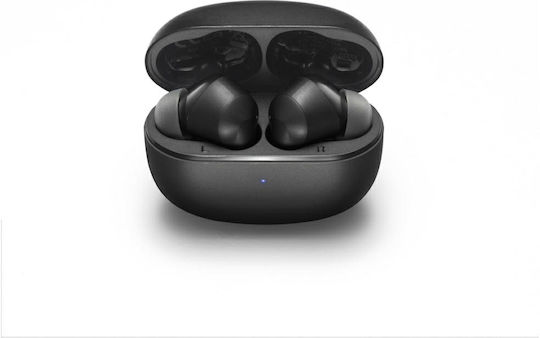 Motorola Moto Buds 500 ANC Bluetooth Handsfree Ακουστικά με Αντοχή στον Ιδρώτα και Θήκη Φόρτισης Moonless Night