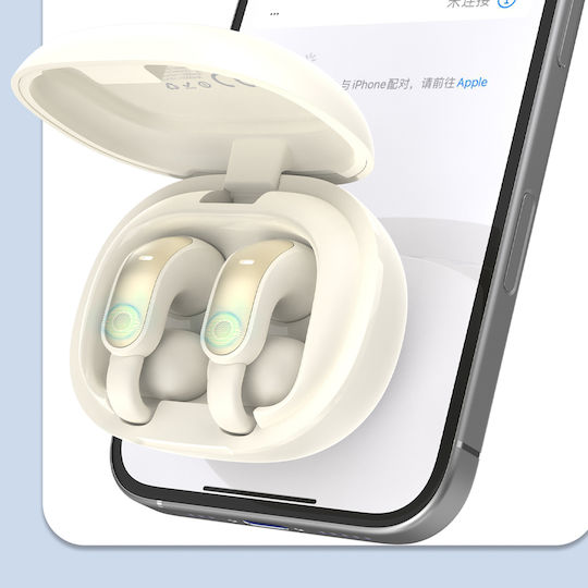 Dudao U20 Pro Open Ear Bluetooth Handsfree Earphones with Charging Case White