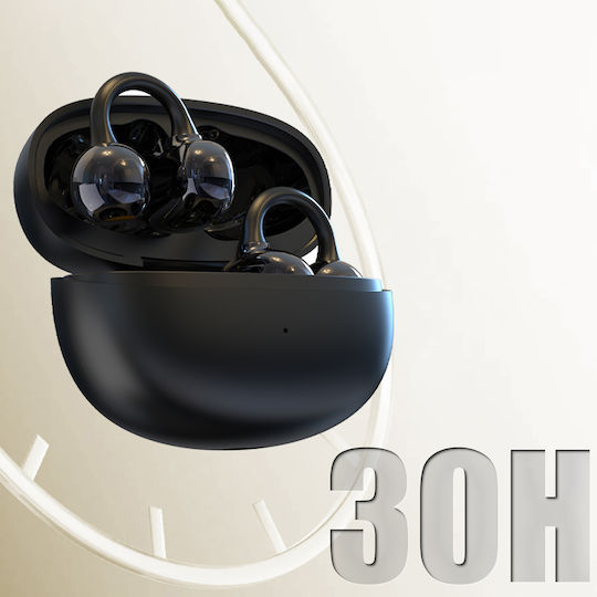 Dudao U20 Open Ear Bluetooth Handsfree Ακουστικά με Θήκη Φόρτισης Μαύρα