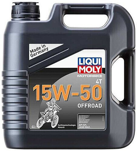 Liqui Moly Motorbike Offroad Synthetic Motorcycle Oil for Four-Stroke Engines 15W-50 4lt