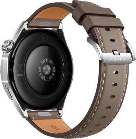 Huawei Watch GT 6 Stainless Steel 46mm Waterproof with Heart Rate Monitor (Brown Leather)