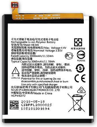 Compatible Replacement Battery 3000mAh for Nokia 6.1