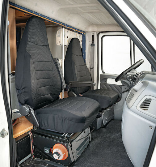 Travel Entire Universal Camper Front Seat Covers 2 Pcs Black