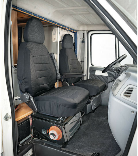 Travel Easy Fit Universal Camper Car Seat Covers 2 Pieces Black