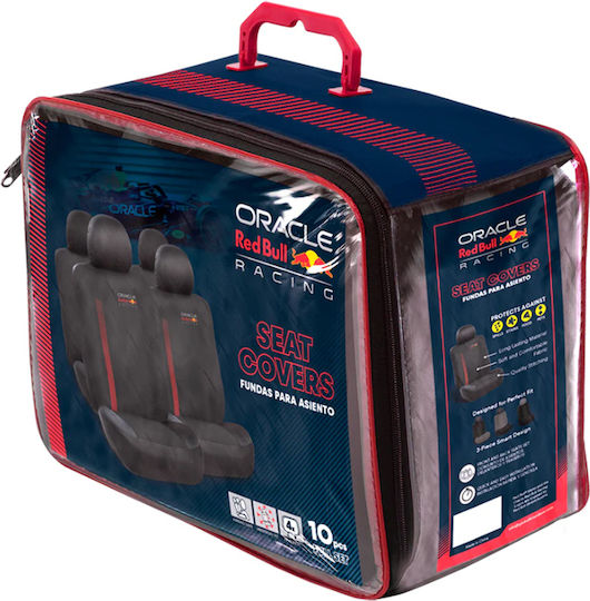 Oracle Red Bull Racing Car Seat Back Set 6pcs Polyester Black