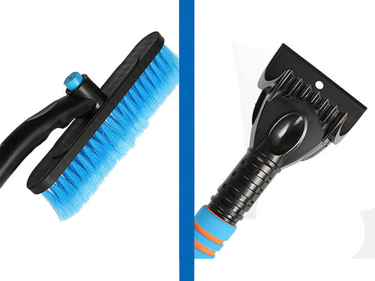 Telescopic Car Scraper Folding Brush 2 in 1 Windows Ice & Snow Adjustable Length 57 to 72 Cm