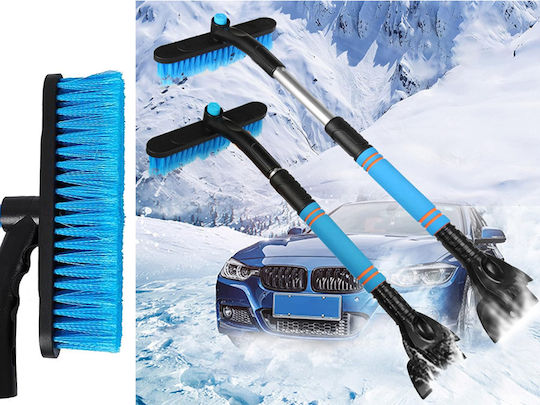 Telescopic Car Scraper Folding Brush 2 in 1 Windows Ice & Snow Adjustable Length 57 to 72 Cm