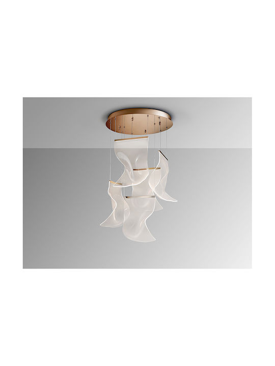 Velos Reglabil Lustră Rose Gold 50x50cm.