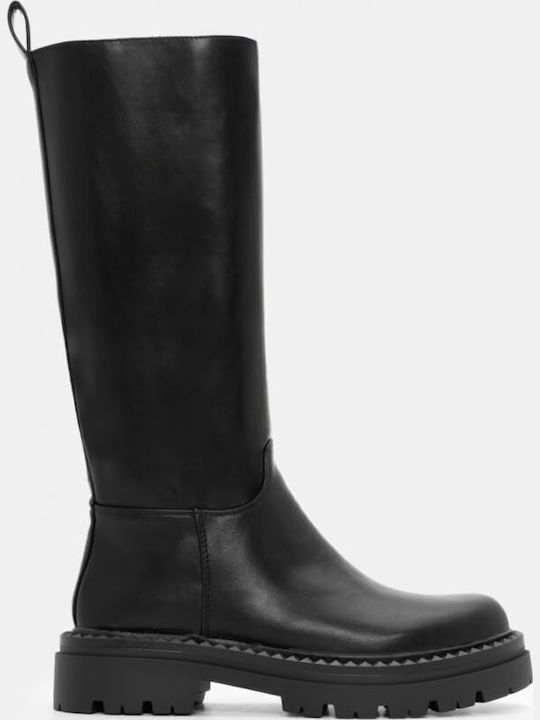 Leather Women's Boots Black