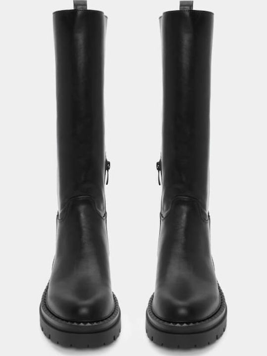Leather Women's Boots Black