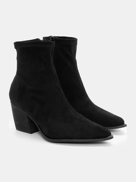 Leather Women's Cowboy Boots Black