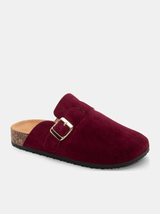 Winter Women's Slippers Burgundy
