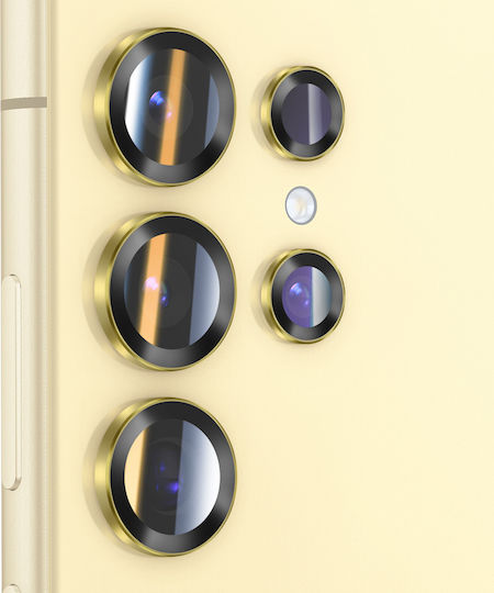 Forcell Camera Protection Tempered Glass Yellow for the Samsung Galaxy S24 Ultra