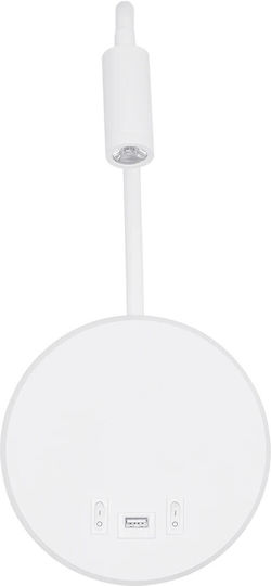 GloboStar Goose Monos LED Alb Cald Spot în Culoare Alb