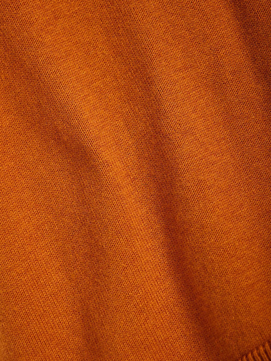 Women's Sweater Cotton Turtleneck Brown