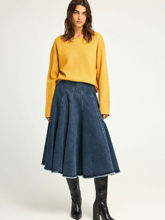 Women's Long Sleeve Sweater Yellow