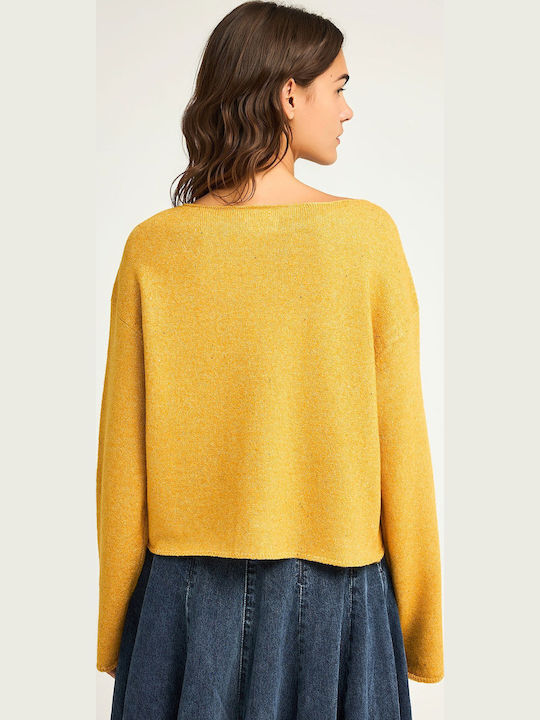 Women's Long Sleeve Sweater Yellow
