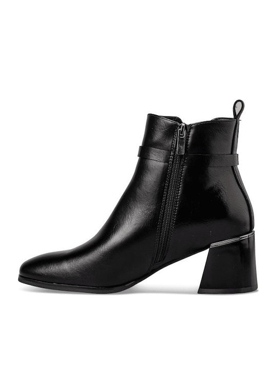 Women's Ankle Boots with Medium Heel Black