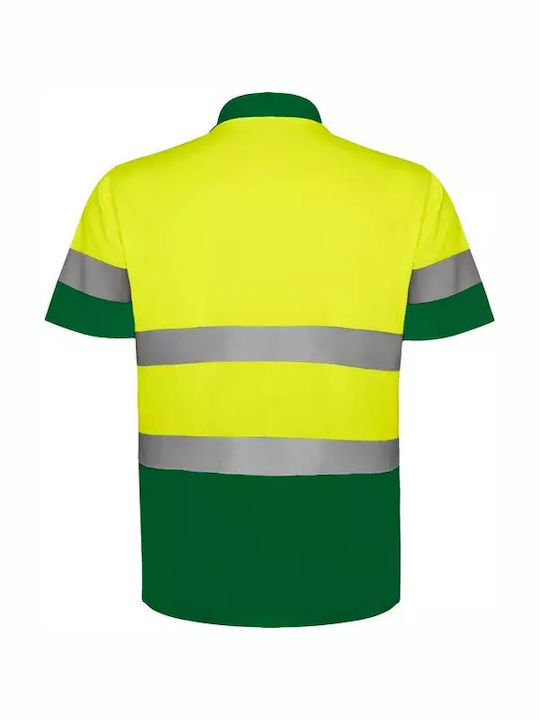 Roly Arbeitshemden und T-Shirts Unisex Polohemd Polaris Kode 9302 Garten Grün Fluor Gelb