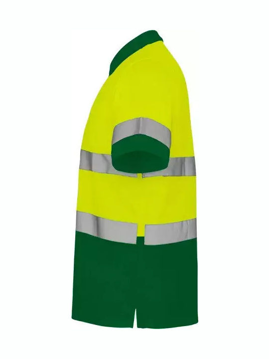 Roly Arbeitshemden und T-Shirts Unisex Polohemd Polaris Kode 9302 Garten Grün Fluor Gelb