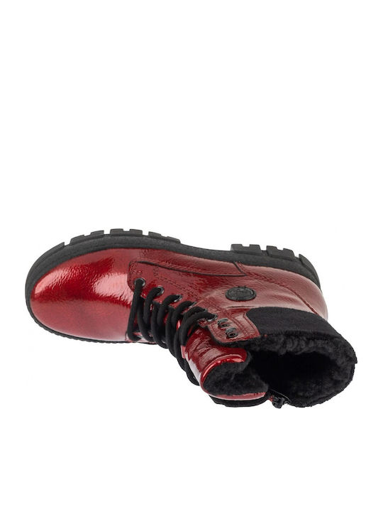 Women's Ankle Boots from Patent Leather Red