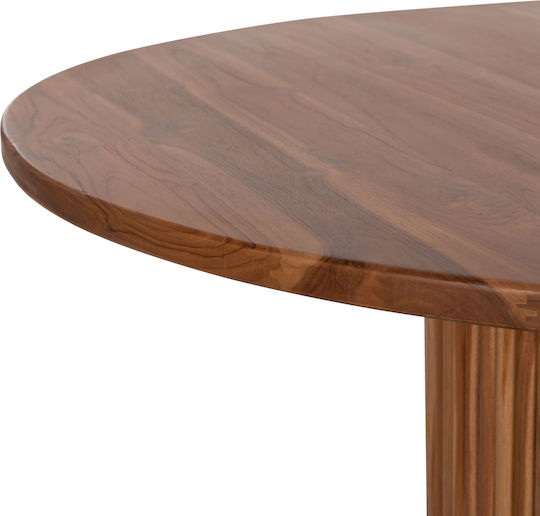 Roder Rund Tisch Speisesaal aus Massivholz Teak 130x130x79cm