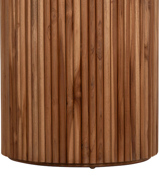 Roder Rund Tisch Speisesaal aus Massivholz Teak 130x130x79cm
