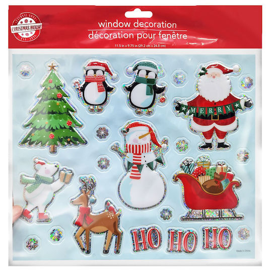 XMASfest Χριστουγεννιάτικα Αυτοκόλλητα 3x3x29εκ. 48τμχ