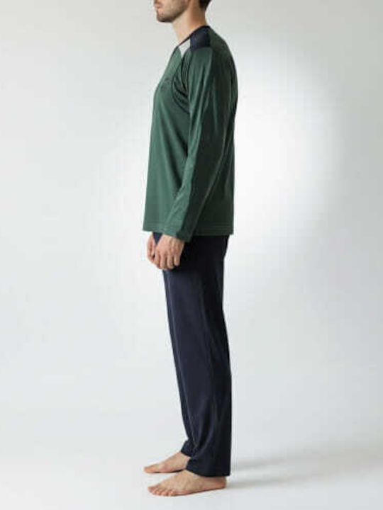 Rimoli Men's Winter Pajamas Set Green