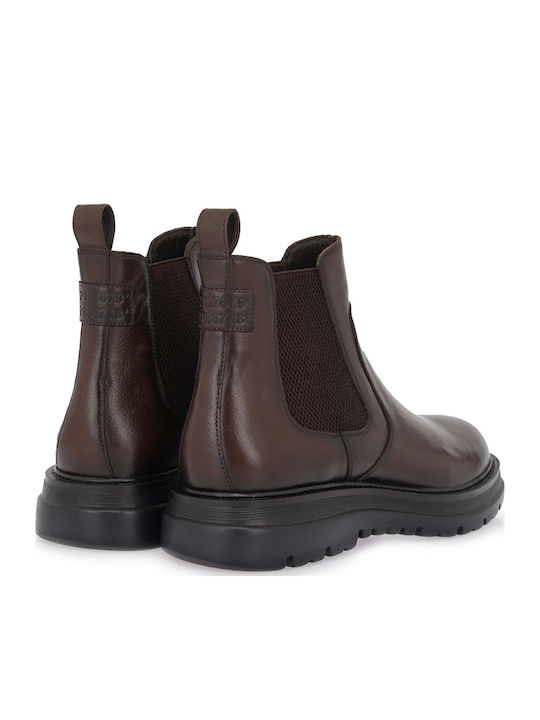Leather Brown Men's Boots