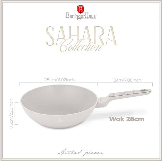 Berlinger Haus Wok made of Stainless Steel with Stone Coating 28cm