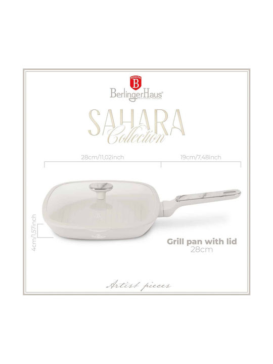 Berlinger Haus Berlinger Haus Aluminum Grill Pan with Lid and Stone Interior Coating 28cm