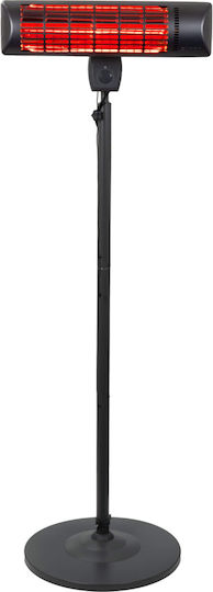 Încălzitor Electric Vertical de Terasă Eurom Q-time Golden 1800s Negru