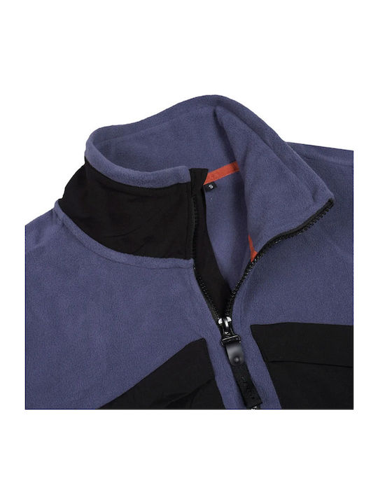 Ανδρική Ζακέτα Fleece Μπλε
