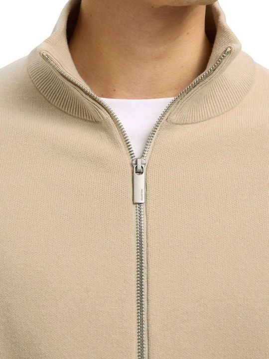 Ανδρική Ζακέτα Πλεκτή Μπεζ