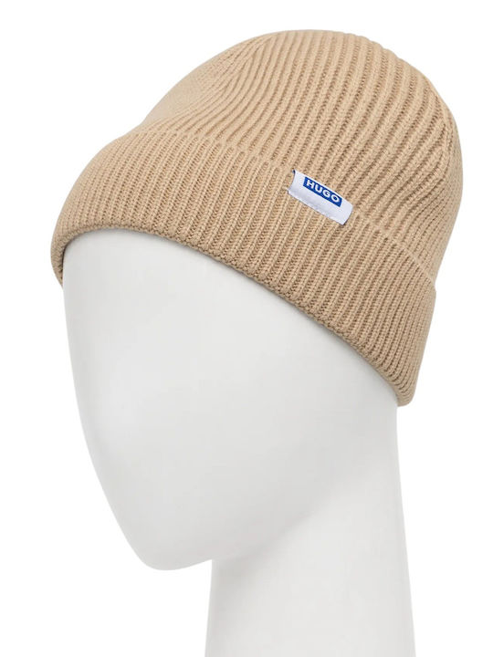 Beanie Ανδρικός Σκούφος Πλεκτός σε Μπεζ χρώμα