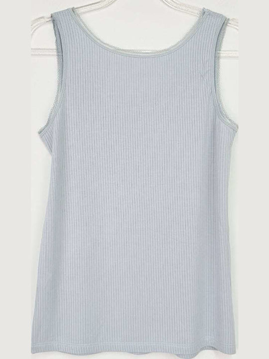 Women's Sleeveless T-Shirt Sky Blue