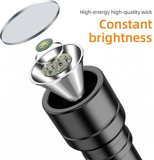 Supfire Lanternă cu Bliț LED Reîncărcabilă IP43 cu Luminozitate Maximă 2700 Lumen