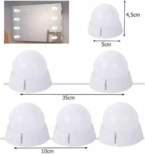 Verk Group USB Vanity Mirror LED Light Warm White