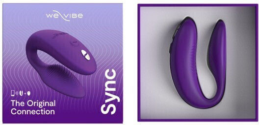 We-Vibe Sync 2 Mini Δονητής G-Spot με Απομακρυσμένο Έλεγχο 7.8cm Μωβ