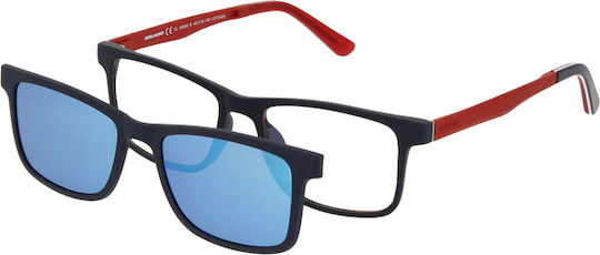 Solano Cl 50046b Boys' Eyeglass Frame Polarized Clip-on Plastic Blue 48 Mm