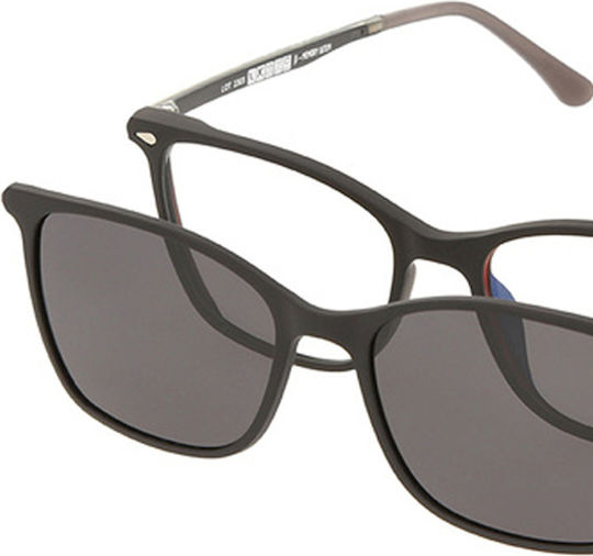 Solano Cl 90183b Herren Brillengestelle Polarisiert Clip-On Kunststoff Schwarz 52 Mm