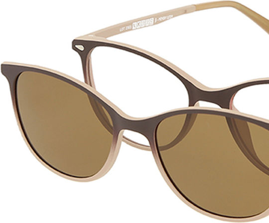 Solano Cl 90184a Ochelari de Vedere Femei Cu Polarizare Prindere Din Plastic Maro 51 Mm